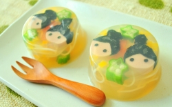 そうめんの寒天寄せ