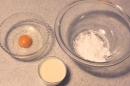 卵1個使いきりのおやつ・シュークリームと豆乳カスタード　作り方1